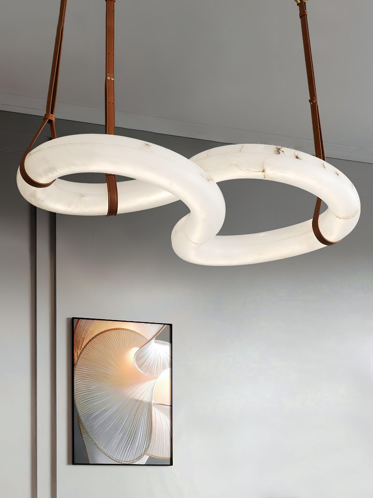 Luste Alabaster Closed-loop Pendant Light Chandelier
