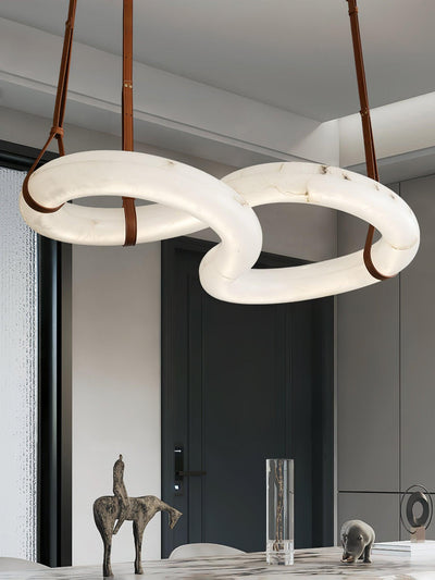Luste Alabaster Closed-loop Pendant Light Chandelier