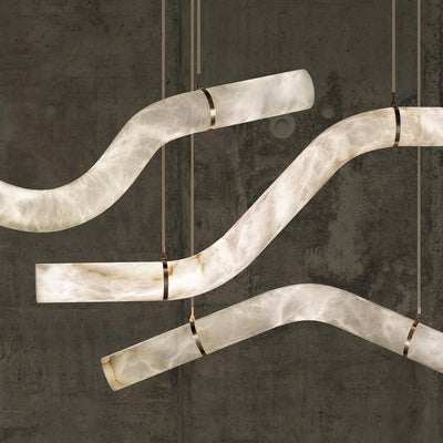 Luste Alabaster Closed-loop Pendant Light Chandelier
