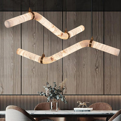 Luste Alabaster Closed-loop Pendant Light Chandelier