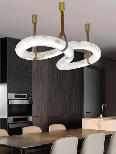 Luste Alabaster Closed-loop Pendant Light Chandelier