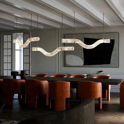 Luste Alabaster Closed-loop Pendant Light Chandelier