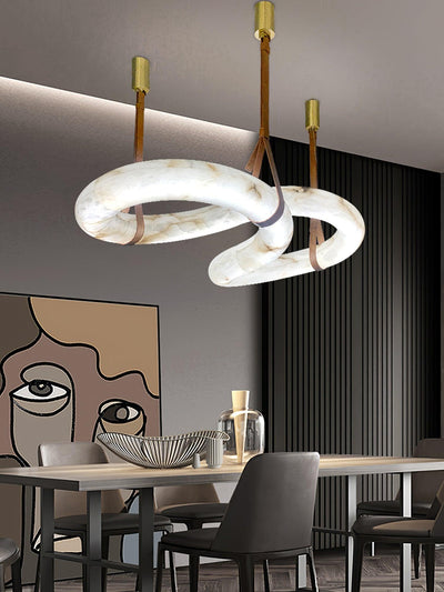Luste Alabaster Closed-loop Pendant Light Chandelier