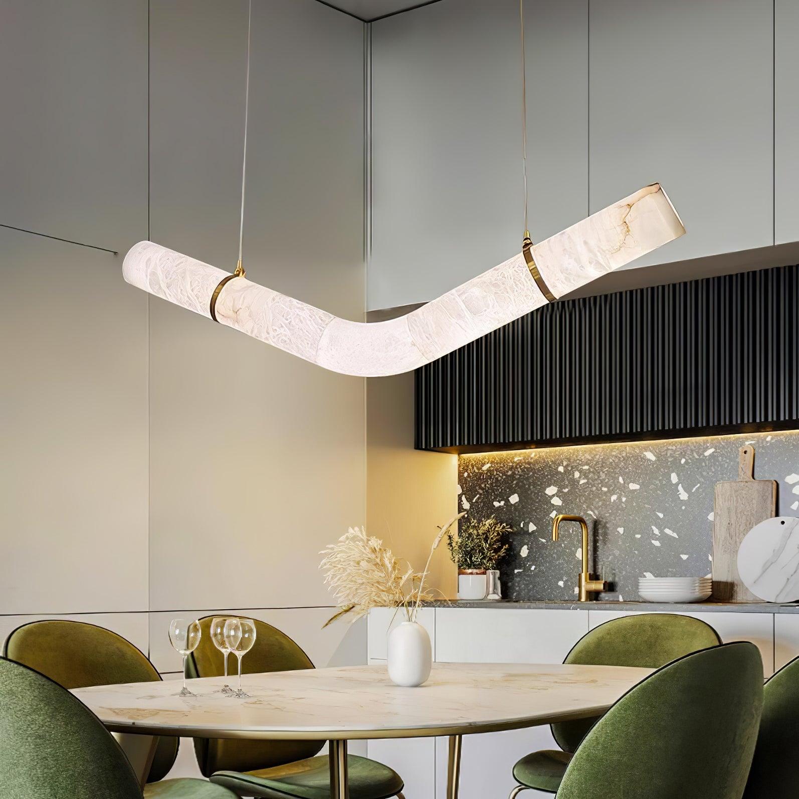 Luste Alabaster Closed-loop Pendant Light Chandelier