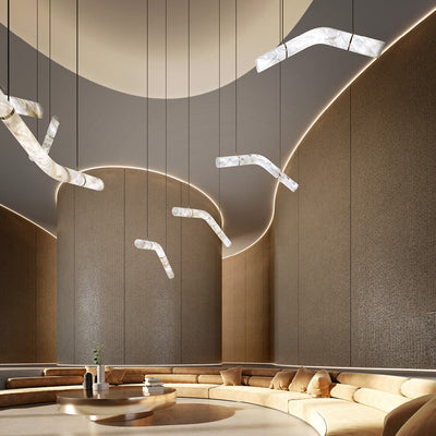 Luste Alabaster Closed-loop Pendant Light Chandelier