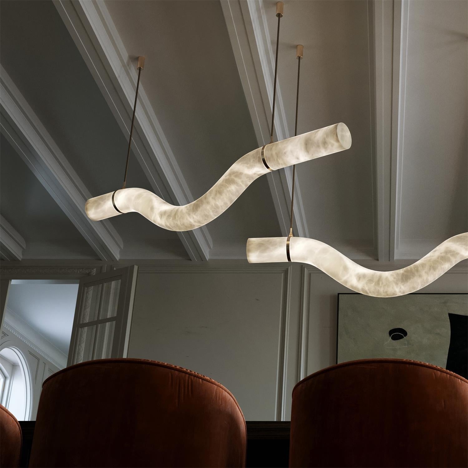 Luste Alabaster Closed-loop Pendant Light Chandelier