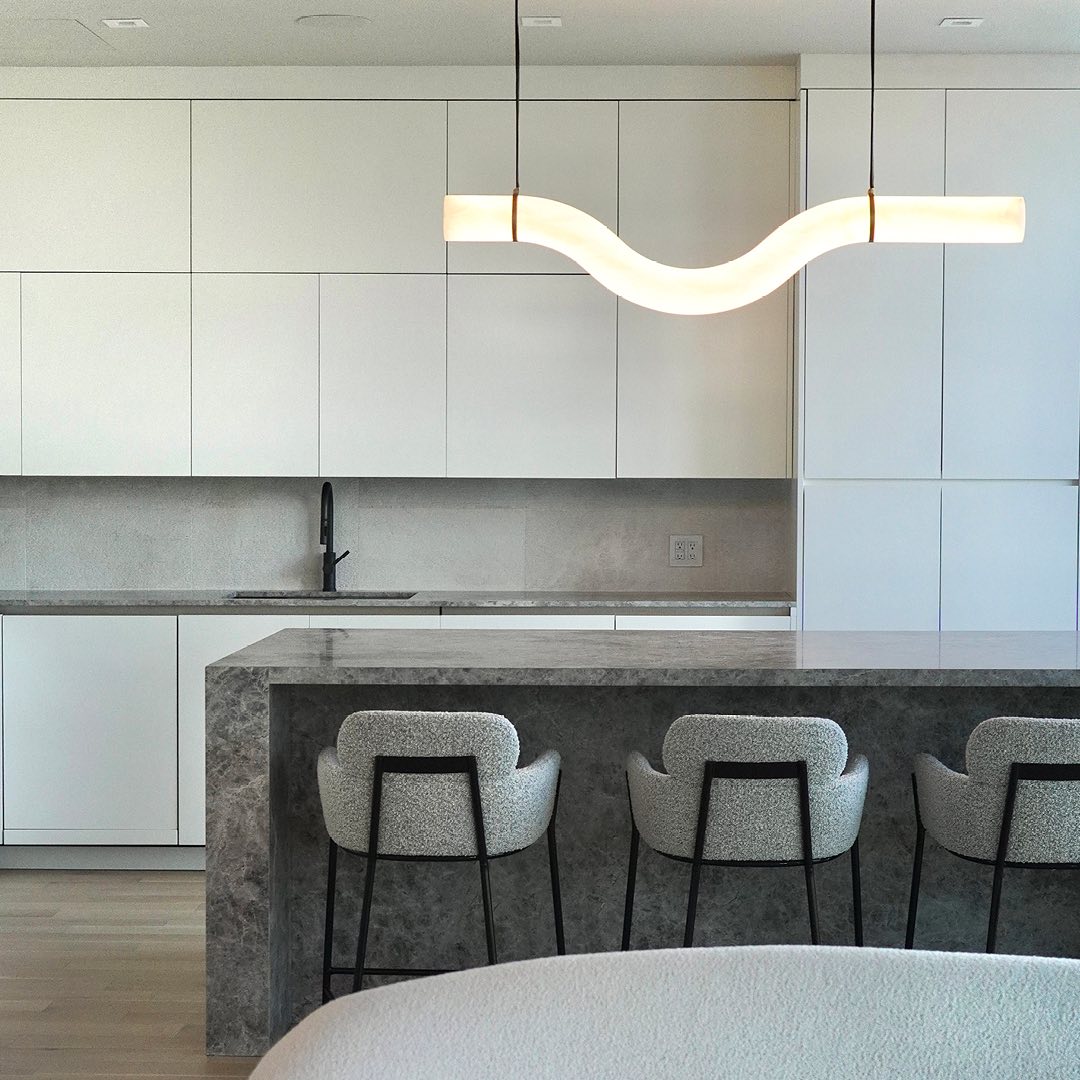 Luste Alabaster Closed-loop Pendant Light Chandelier
