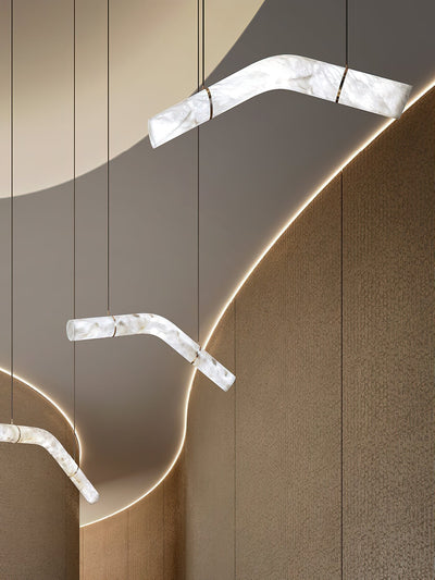 Luste Alabaster Closed-loop Pendant Light Chandelier