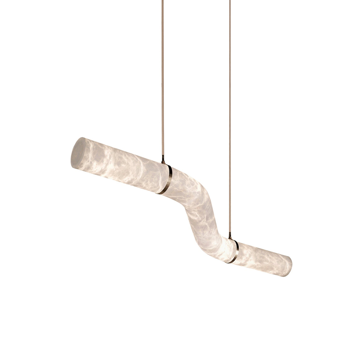 Mithos Curved Alabaster Pendant Light
