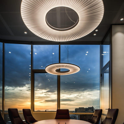 Lumira Pendant Lamp White Fabric Classic