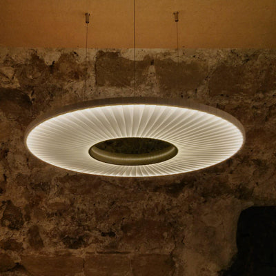Lumira Pendant Lamp White Fabric Classic