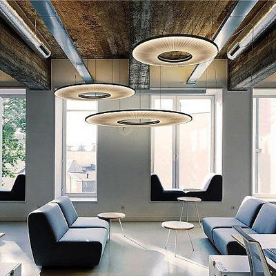 Lumira Pendant Lamp White Fabric Classic