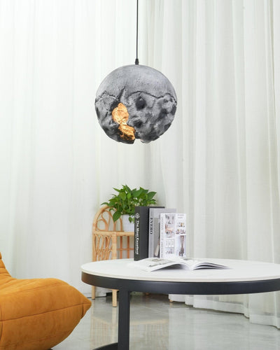 Ilphaara Irregular Planet Plastic Pendant Lamp