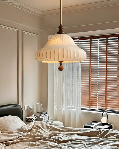 Caserielle Pendant Lamp Blooming Flower Shape Brass