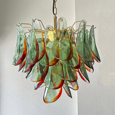Celoraria Chandelier Murano Glass Petal Elegant