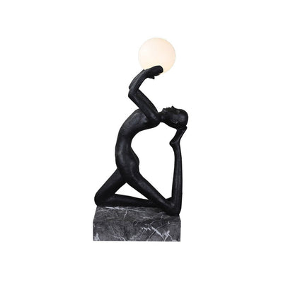 Evvinyra Contorted Black Floor Lamp