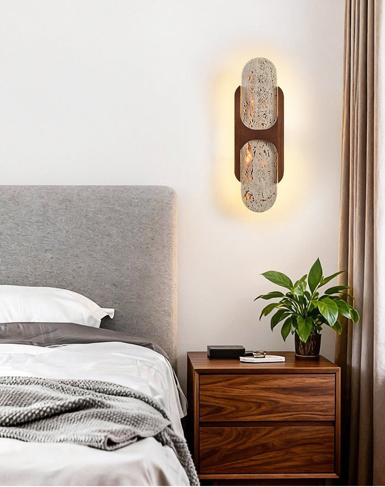 Valarise Travertine Wall Light