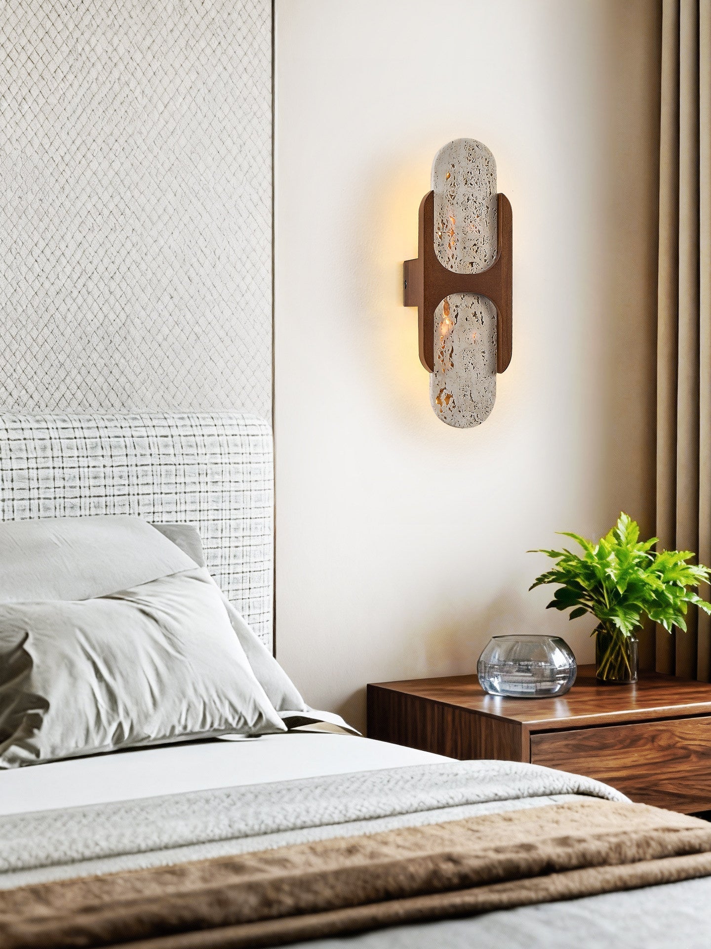 Valarise Travertine Wall Light