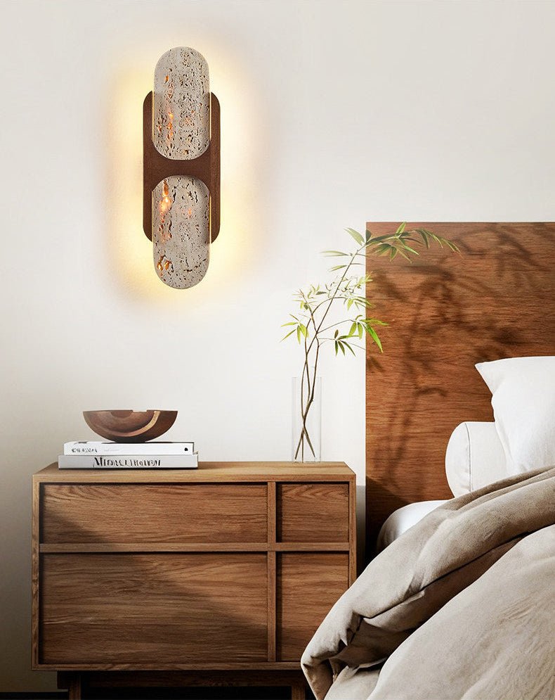 Valarise Travertine Wall Light