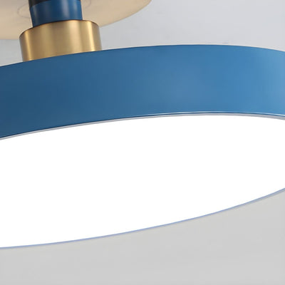 Solara Ceiling Lamp Flush Mount Black and Gold Modern - Neutral Decor