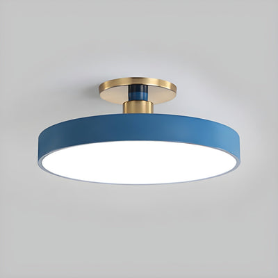 Solara Ceiling Lamp Flush Mount Black and Gold Modern - Neutral Decor