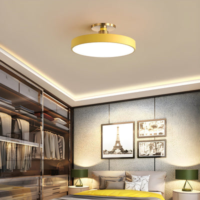 Solara Ceiling Lamp Flush Mount Black and Gold Modern - Neutral Decor