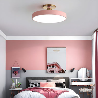 Solara Ceiling Lamp Flush Mount Black and Gold Modern - Neutral Decor