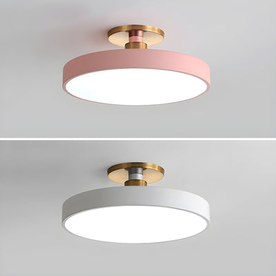 Solara Ceiling Lamp Flush Mount Black and Gold Modern - Neutral Decor