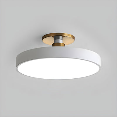 Solara Ceiling Lamp Flush Mount Black and Gold Modern - Neutral Decor