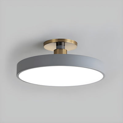 Solara Ceiling Lamp Flush Mount Black and Gold Modern - Neutral Decor