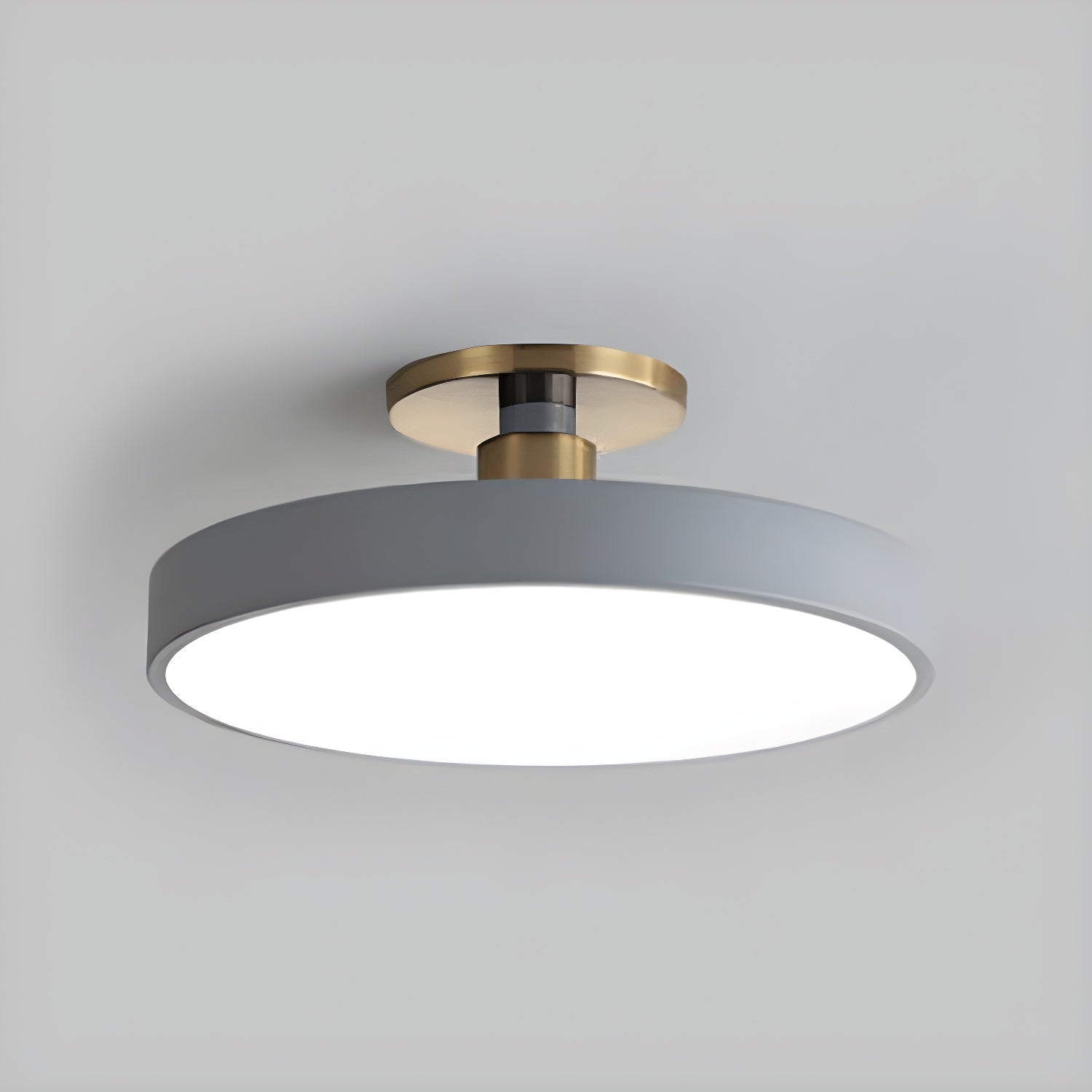 Solara Ceiling Lamp Flush Mount Black and Gold Modern - Neutral Decor