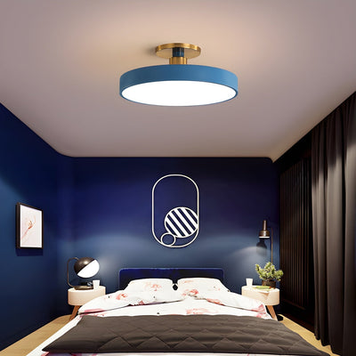 Solara Ceiling Lamp Flush Mount Black and Gold Modern - Neutral Decor