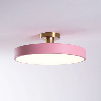Solara Ceiling Lamp Flush Mount Black and Gold Modern - Neutral Decor