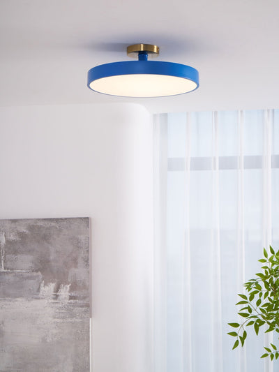 Solara Ceiling Lamp Flush Mount Black and Gold Modern - Neutral Decor