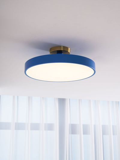 Solara Ceiling Lamp Flush Mount Black and Gold Modern - Neutral Decor