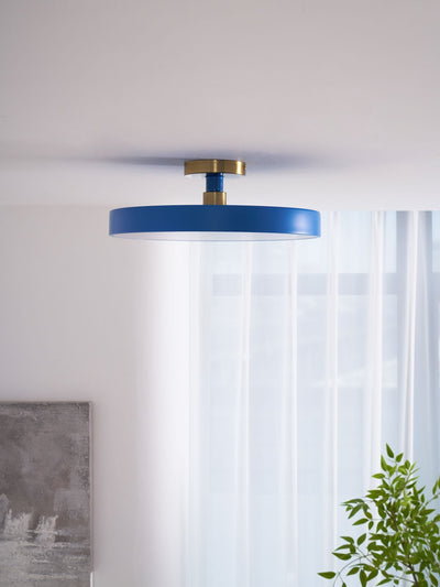 Solara Ceiling Lamp Flush Mount Black and Gold Modern - Neutral Decor