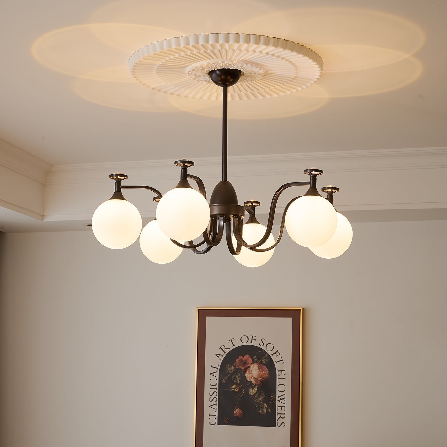 Zotheira Elegance Vintage Glass Chandelier