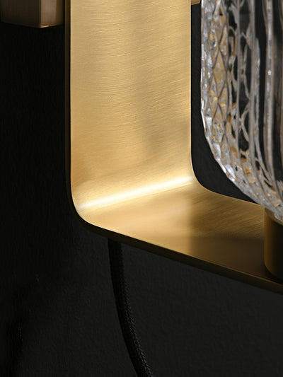 Cresh Premium Nordic Art Brass Glass Wall Light