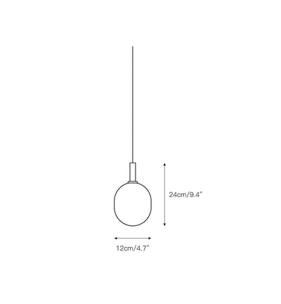 Evmirion Modern Minimalist Horizontal Glass Pendant Lamp