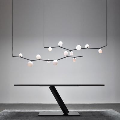 Evmirion Modern Minimalist Horizontal Glass Pendant Lamp