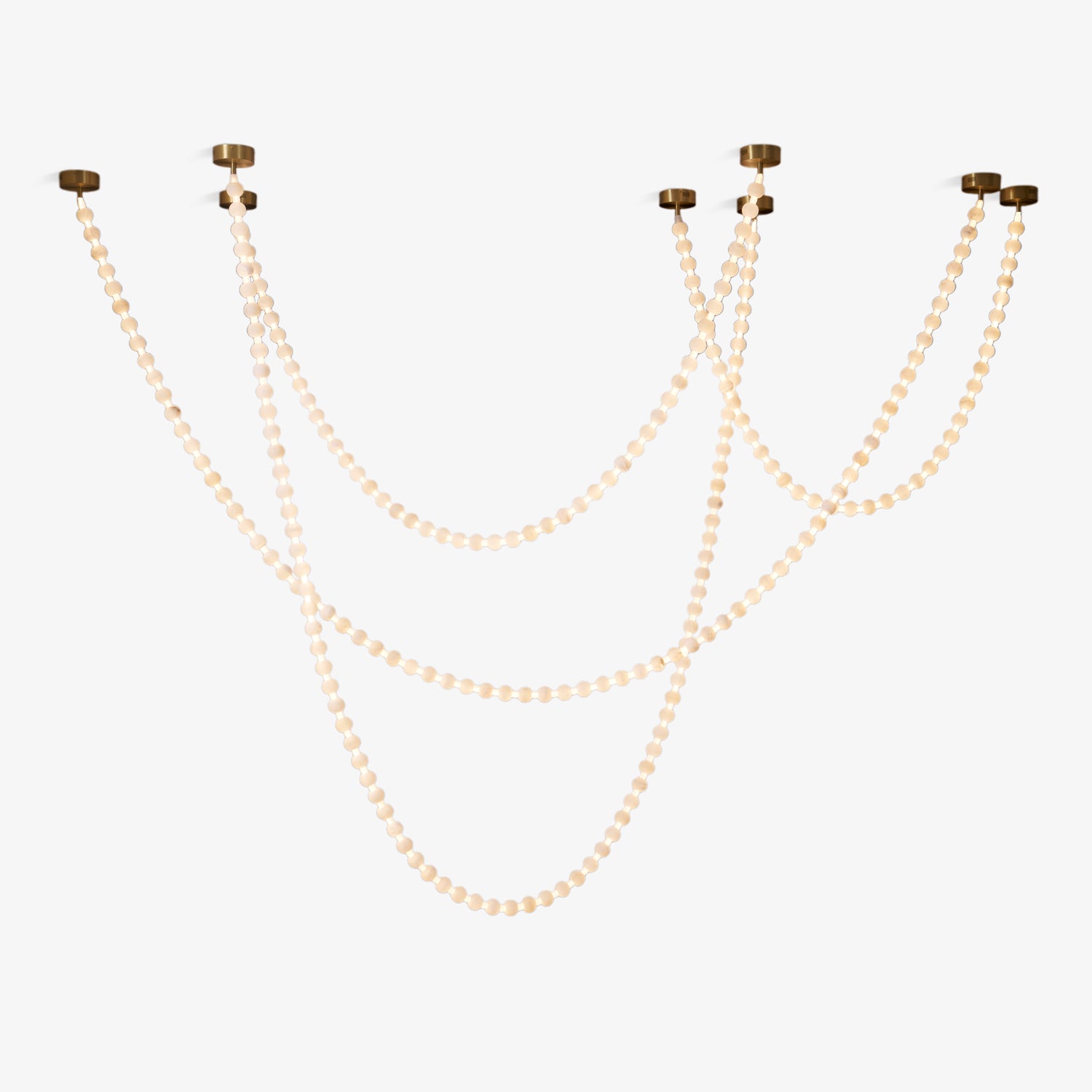 Grempt Alabaster Pearl Necklace Chandelier