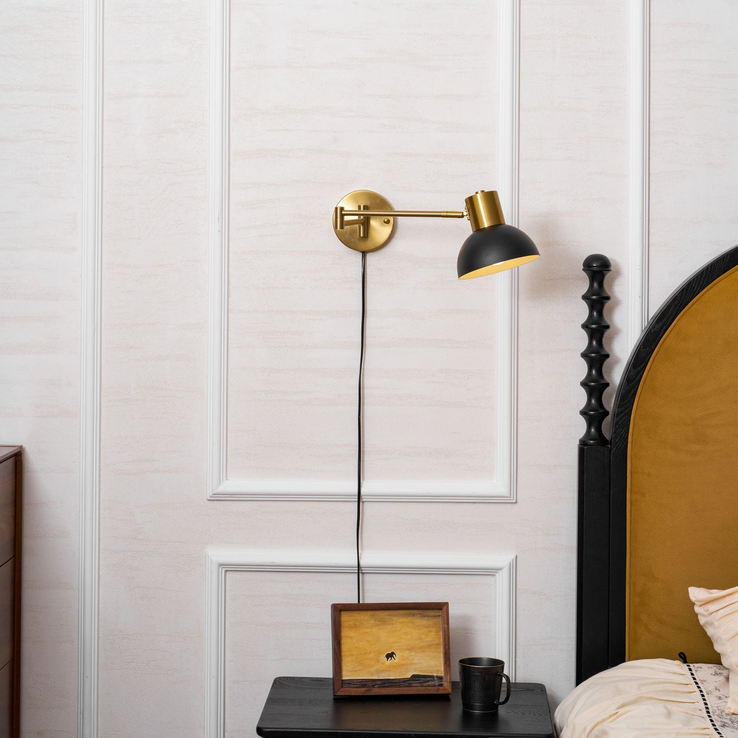 Havengrove Adjustable Arm Plug In Indoor Wall Light