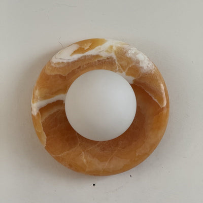 Renisenne Yellow Onyx Sconce