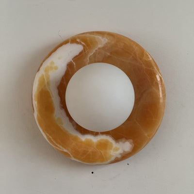 Renisenne Yellow Onyx Sconce