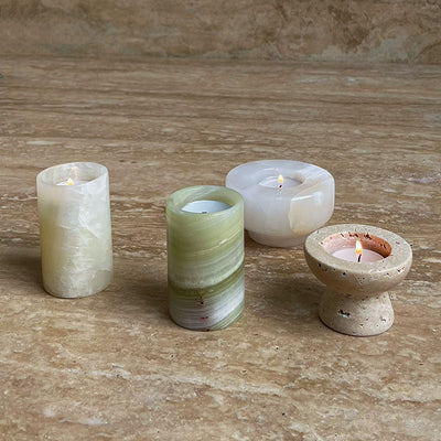 Cireian Jade Candle Holder