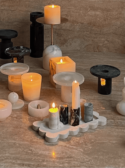 Cireian Jade Candle Holder