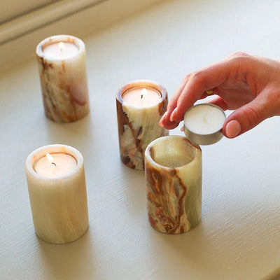 Cireian Jade Candle Holder