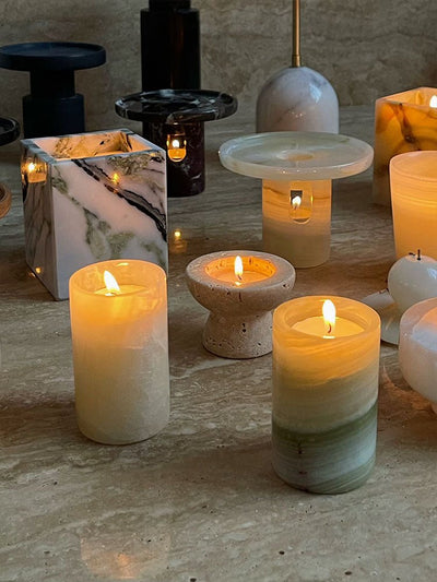 Cireian Jade Candle Holder