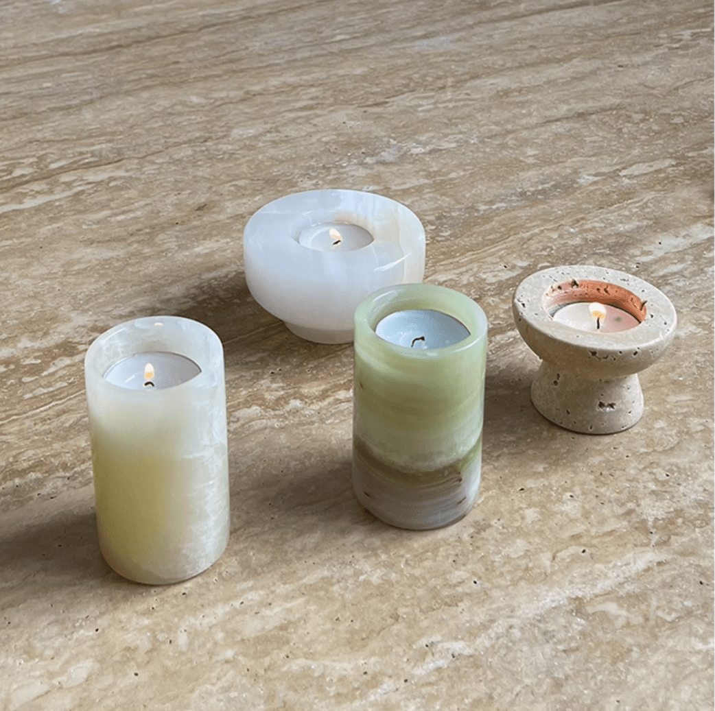 Cireian Jade Candle Holder