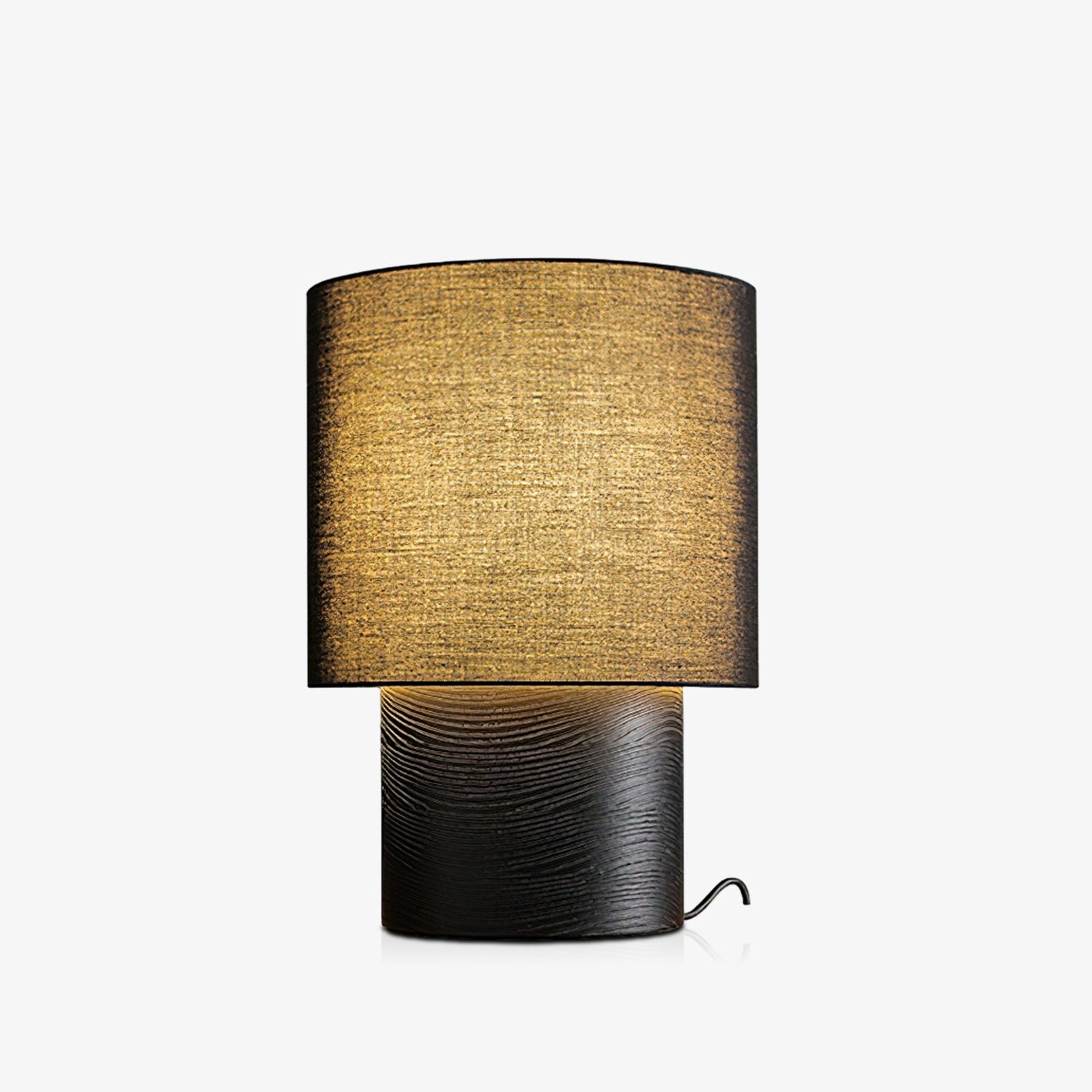 Alvira Minialist Wood Table Lamp